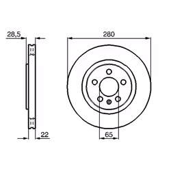 Disque de frein BOSCH 0 986 478 542 avant, ventilé, à haute teneur en carbone, 1 pièce - Vue supplémentaire 7