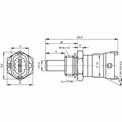 Sonde de température, liquide de refroidissement BOSCH 0 281 002 412 - Vue supplémentaire 8