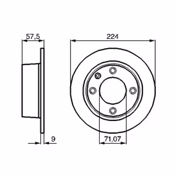 Disque de frein BOSCH 0 986 478 604 arrière, plein, 1 pièce - Vue supplémentaire 7