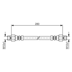 Flexible de frein BOSCH 1 987 476 234