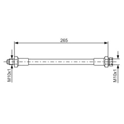 Flexible de frein BOSCH 1 987 476 244