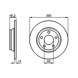 Disque de frein BOSCH 0 986 478 615 avant, plein, à haute teneur en carbone, 1 pièce - Vue supplémentaire 7