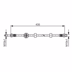 Flexible de frein BOSCH 1 987 476 415