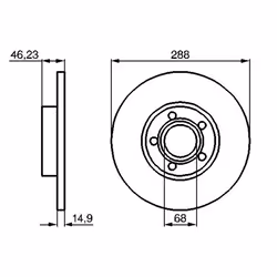 Disque de frein BOSCH 0 986 478 545 avant, plein, à haute teneur en carbone, 1 pièce - Vue supplémentaire 7