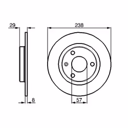 Disque de frein BOSCH 0 986 478 246 avant, plein, 1 pièce - Vue supplémentaire 7
