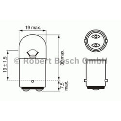 Ampoule secondaire BOSCH R5W Pure Light 12V, 5W, 10 pièce