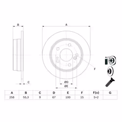 Disque de frein BOSCH 0 986 478 188, arrière, plein, 1 pièce - Vue supplémentaire 7