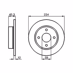 Disque de frein BOSCH 0 986 478 288 avant, plein, 1 pièce - Vue supplémentaire 7