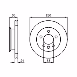 Disque de frein BOSCH 0 986 478 548 avant, ventilé, 1 pièce - Vue supplémentaire 5