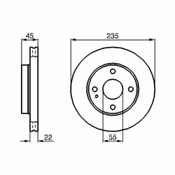 Disque de frein BOSCH 0 986 478 219 avant, ventilé, 1 pièce - Vue supplémentaire 7