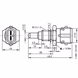 Sonde de température, liquide de refroidissement BOSCH 0 280 130 039 - Vue supplémentaire 8