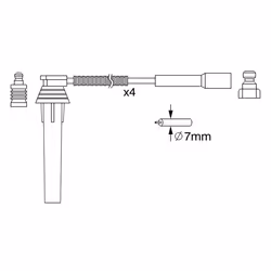Faisceau d'allumage BOSCH 0 986 357 052 - Vue supplémentaire 6
