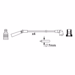 Faisceau d'allumage BOSCH 0 986 357 093 - Vue supplémentaire 7