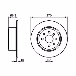 Disque de frein BOSCH 0 986 478 420 arrière, plein, 1 pièce - Vue supplémentaire 7