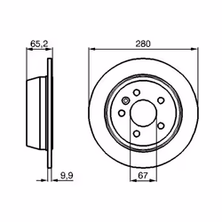 Disque de frein BOSCH 0 986 478 873, arrière, à haute teneur en carbone , plein, 1 pièce - Vue supplémentaire 7