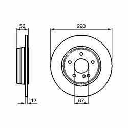 Disque de frein BOSCH 0 986 478 899 arrière, plein, 1 pièce - Vue supplémentaire 7