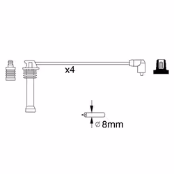 Faisceau d'allumage BOSCH 0 986 357 141 - Vue supplémentaire 6