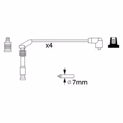 Faisceau d'allumage BOSCH 0 986 357 126 - Vue supplémentaire 6