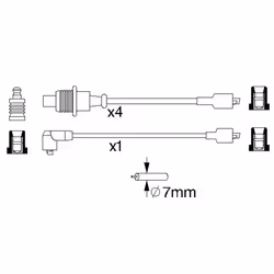 Faisceau d'allumage BOSCH 0 986 357 128 - Vue supplémentaire 6