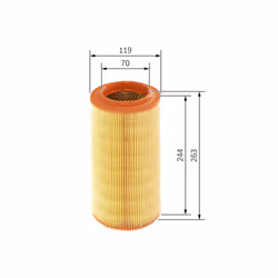 Filtre à air BOSCH 1 457 433 538 - Vue supplémentaire 7