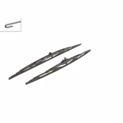 Balai d'essuie-glace BOSCH 3 397 001 802, Twin 802S, 600+530mm, Avant, 2 pièce - Vue supplémentaire 4