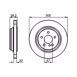 Disque de frein BOSCH 0 986 478 473 arrière, ventilé, à haute teneur en carbone, 1 pièce - Vue supplémentaire 7