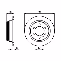 Disque de frein BOSCH 0 986 478 496 arrière, ventilé, 1 pièce - Vue supplémentaire 7