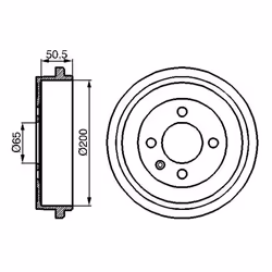 Tambour de frein BOSCH 0 986 477 106 - Vue supplémentaire 7