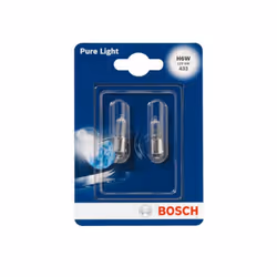 Ampoule secondaire BOSCH H6W Pure Light 12V/6W, 2 pièce