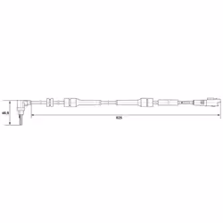 Capteur, vitesse de roue BOSCH 0 265 007 084 droite - Vue supplémentaire 7