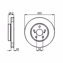 Disque de frein BOSCH 0 986 478 584 avant, ventilé, 1 pièce - Vue supplémentaire 7