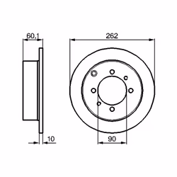 Disque de frein BOSCH 0 986 478 655 arrière, plein, 1 pièce - Vue supplémentaire 7