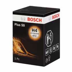 Ampoule halogène BOSCH H4 Plus 60% 12V, 60/55W, 1 pièce