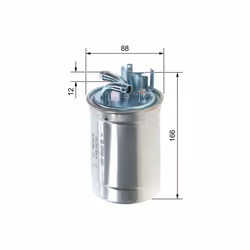 Filtre à carburant BOSCH 0 986 450 509 - Vue supplémentaire 6