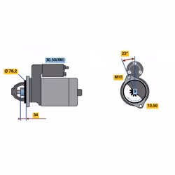 Démarreur BOSCH 0 001 115 022 - Vue supplémentaire 5