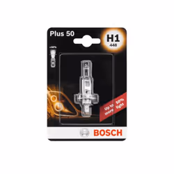 Ampoule halogène BOSCH H1 Plus 50% 12V, 55W, 1 pièce