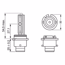 Ampoule xénon BOSCH D2R 35W, 1 pièce - Vue supplémentaire 8