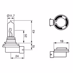 Ampoule halogène BOSCH H9 Pure Light 12V, 65W, 1 pièce - Vue supplémentaire 6