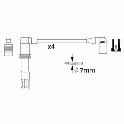 Faisceau d'allumage BOSCH 0 986 356 308 - Vue supplémentaire 6
