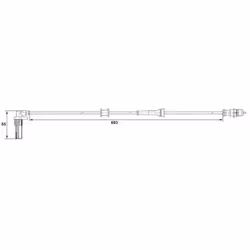 Capteur, vitesse de roue BOSCH 0 265 007 531 droite - Vue supplémentaire 7