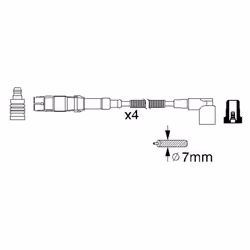 Faisceau d'allumage BOSCH 0 986 356 310 - Vue supplémentaire 6