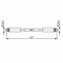 Flexible de frein BOSCH 1 987 476 856