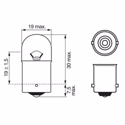 Ampoule secondaire BOSCH R5W Longlife Daytime 12V/5W, 2 pièce - Vue supplémentaire 7