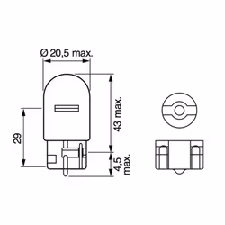 Ampoule secondaire BOSCH W21W Pure Light 12V, 21W, 1 pièce - Vue supplémentaire 8