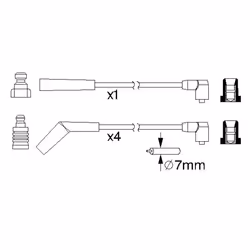 Faisceau d'allumage BOSCH 0 986 357 153 - Vue supplémentaire 6