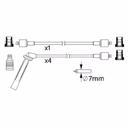 Faisceau d'allumage BOSCH 0 986 357 161 - Vue supplémentaire 6