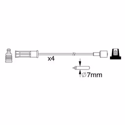 Faisceau d'allumage BOSCH 0 986 357 184 - Vue supplémentaire 6