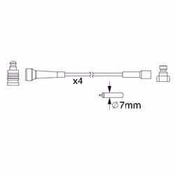 Faisceau d'allumage BOSCH 0 986 357 210 - Vue supplémentaire 6