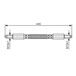 Flexible de frein BOSCH 1 987 476 925