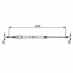 Câble de frein à main BOSCH 1 987 477 696 - Vue supplémentaire 5